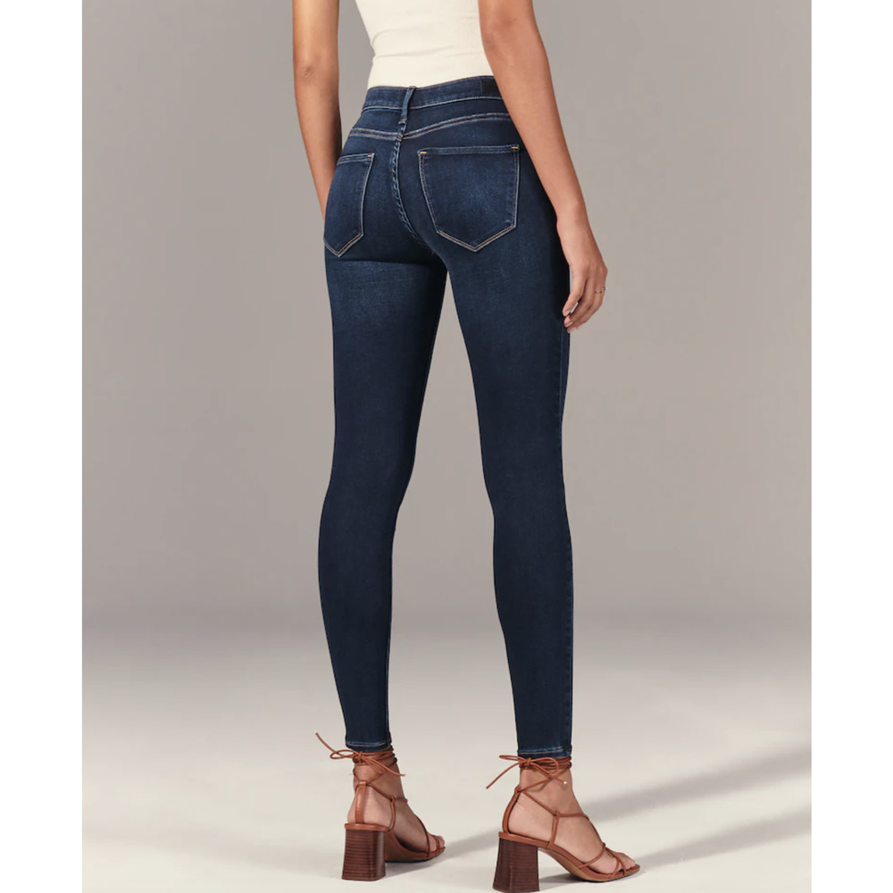 Abercrombie & Fitch Jean Leggings Skinny Blue Jean - Picture 1 of 13